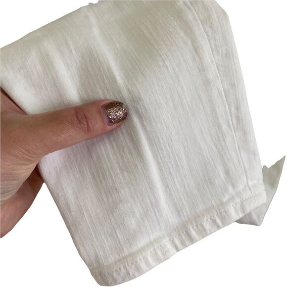 Madewell 31 Skinny Skinny Jeans White Denim Stretch 8" Basic Casual - Picture 9 of 10